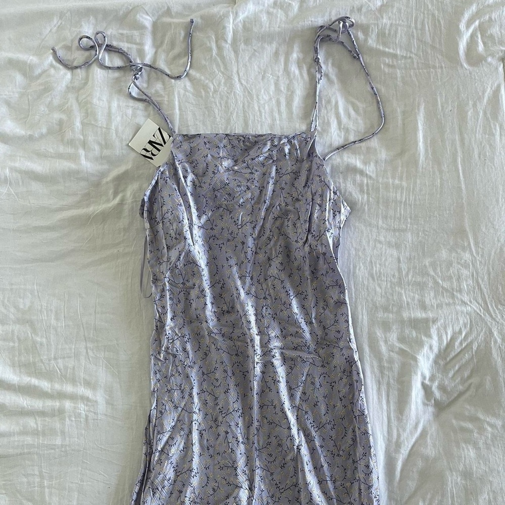 Floral Lavender Slip Dress